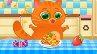 Котик Bubbu #1 – игровой мультик для детей, ухаживаем за котиком! My Virtual cat Bob Bubbu