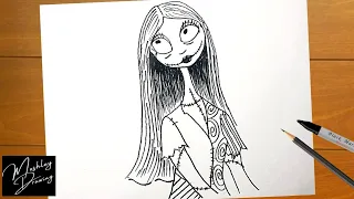 How to Draw Sally from The Nightmare Before Christmas
