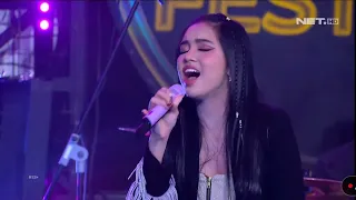 wah Lyodra bawain EGO di Tonight Show Festival Net TV. keren dan super Cantik !!