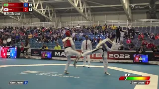 310 R-16 M-58kg 🔵 MELO Paulo BRA vs 🔴 PARK Tae-joon KOR I Manchester 2022 World Taekwondo GP