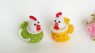 💛 New 🧡 How to crochet Easter chicken // Amigurumi bird