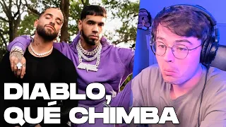 REACCIÓN y REVIEW a Maluma & Anuel AA - Diablo, Qué Chimba