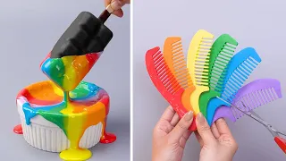 The Best Satisfying Rainbow Cake Decorating Compilation | So Yummy Colorful Cake Tutorials