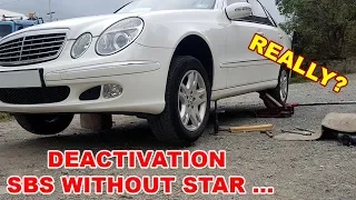 Mercedes W211 Deactivation SBC Without Star Diagnosis at Home