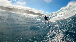 The first double barrel POV shot ever at Jaws, Maui. (STORY TIME)