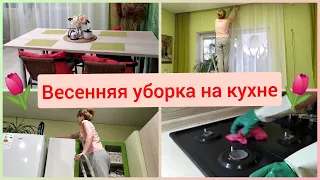 Мотивация на уборку Весенняя уборка на кухне Март 2022 Clean with me