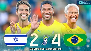 IT LOOKS LIKE THE WORLD CUP OF LEGENDS WITH AN ABSURD GOAL KAKÁ AND RONALDINHO GIVEN A FOOTBALL SHOW