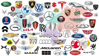 140 Car Brand Logos and Names for English, Auto Logo, Country #logo #car #vocabulary #english