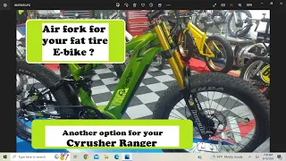 " Budget" air fork on the Cyrusher Ranger.  Easy swap!!!