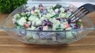Мало кто знает этот рецепт салата! Это настолько вкусно, что можно готовить каждый день!