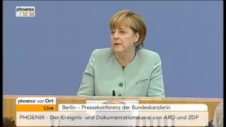 Bundeskanzlerin: Bundespressekonferenz von Angela Merkel am 19.07.2013