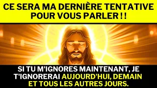 DIEU A BESOIN DE VOUS PARLER MAINTENANT, IGNORER CE MESSAGE VOUS DÉCEVRA.