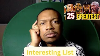 Interesting List! The 25 Greatest Players of All Time (PEAK ONLY) | DJH88's Reaction