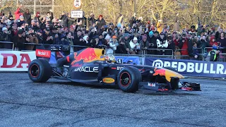 Max Verstappen and Sergio Perez at Red Bull Milton Keynes Homerun 2022 Full highlights