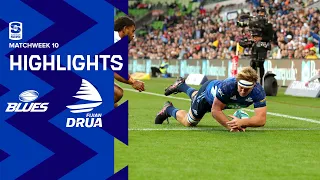 DHL Super Rugby Pacific R10 Highlights: Blues vs Fijian Drua (2022)