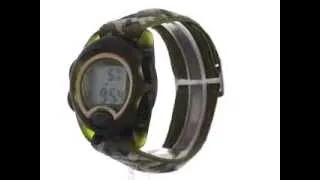 Kids Digital Camo Elastic Fabric Strap Watch