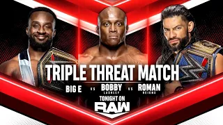 Bobby Lashley vs Big E vs Roman Reigns (Triple Threat - Full Match Part 2/2)