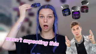 DYING MY HAIR WITH BRAD MONDO’S NEW COLOR LINE (BLUE AND PURPLE)