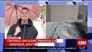 Craterul din Slănic Prahova s-a extins