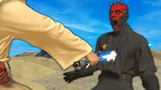 Obi-Wan vs Darth Maul in Virtual Reality - Blade and Sorcery VR Mods