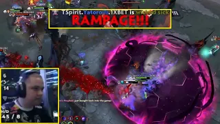 Yatoro Gets a double Rampage at the Ti12 finals