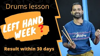 Drums lesson Hindi | How to develop left hand speed | Left hand practice | Beginners drums lesson