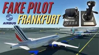 Very Smooth Landing | Frankfurt EDDF | AirFrance Airbus A320 Neo | Logitech X56 HOTAS