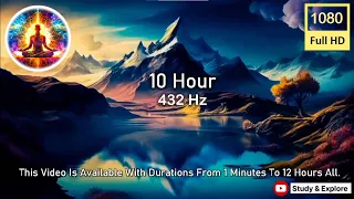 No Ads | Mountain Meditation Music For 10  Hour (432 Hz) | Focus Music | HD 000X