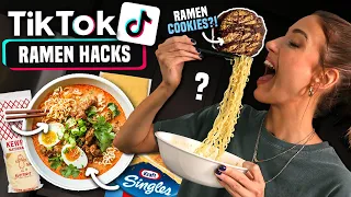 I Tried VIRAL RAMEN HACKS I found on TIKTOK ... which way is best??