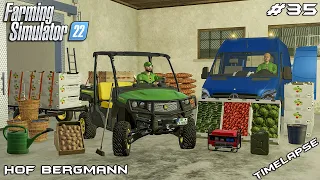 Storing VEGETABLES & FRUITS in REFRIGERATOR ROOM | Hof Bergmann | Farming Simulator 22 | Episode 35