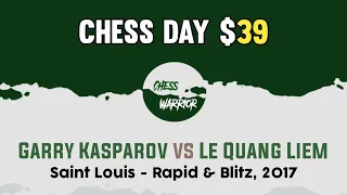 Garry Kasparov vs Le Quang Liem | Saint Louis - Rapid & Blitz, 2017