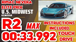 Asphalt 9 - RIMAC NEVERA Elite Prix Round 2 - 00:33.992 - Touchdrive Instructions