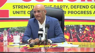 Press Conference by the General Secretary of the PPP  Dr. Bharrat Jagdeo. May 09, 2024