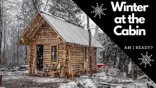 Winter is Coming! Can I Finish the Log Cabin in Time? Roof, Stove and Outhouse