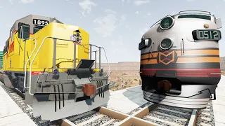 Crazy High Speed Train Crashes #33 - Beamng drive | Dancing Cars