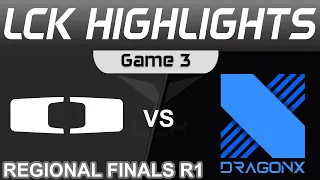 DK vs DRX Highlights Game 3 LCK Regional Finals R1 2023 Dplus KIA vs DRX by Onivia