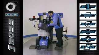 Low Profile Tire Mounting and Demounting with JBoss touchless leverless tire changer