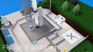 Falcon 9 rocket updated build a boat ROBLOX