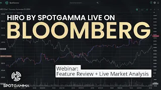 HIRO by SpotGamma Live on Bloomberg: Features Webinar + Live Market Analysis