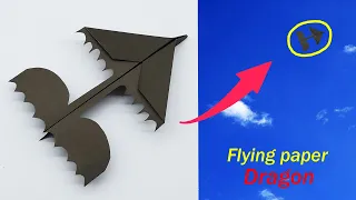 How To Make a Flying Paper Dragon Airplane -  Best Dragon Paper Plane