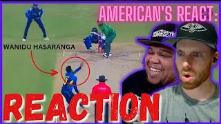 AMERICAN REACTS TO 10 MAGICAL WICKETS BY WANIDU HASARANGA || REAL FANS SPORTS