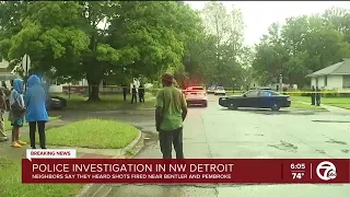 Large police presence at scene in northwest Detroit