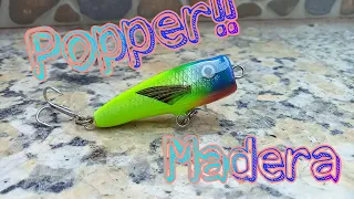 como se hace un popper?!! fabricando un popper MADERA!!