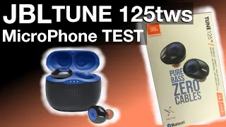 JBL TUNE 125tws earbud MICROPHONE TEST