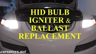 HID Headlight Bulb, Igniter Wire and Ballast Replacement with Basic Hand Tools HD