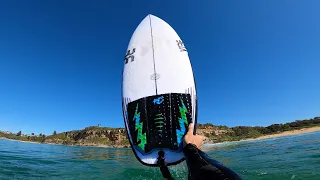 POV SURFING THE FASTEST NEW BOARD! BIG AIRS & TURNS (RAW)