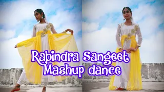 Rabindra Sangeet Mashup Dance।। Dance cover by Sanjukta ।।