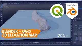 Blender + QGIS 3D Elevation Map