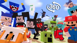 [Spinning My Tails But Everyone Sings It] FNF 360° VR Minecraft Animation