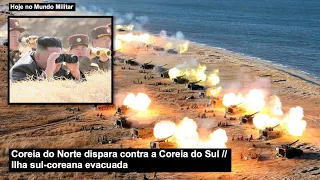 Coreia do Norte dispara contra a Coreia do Sul – Ilha sul-coreana evacuada